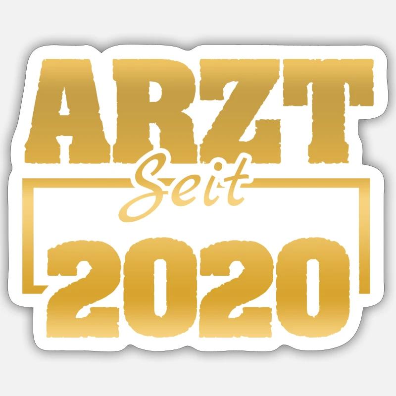 2020 - Sticker size S (10 x 10 cm) - white matte