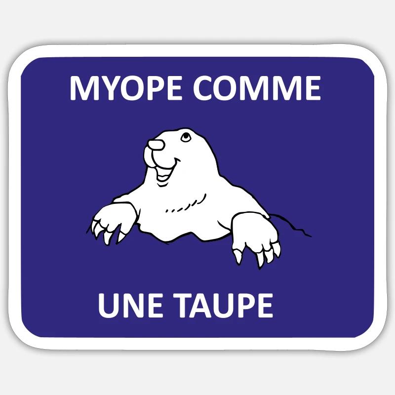 Short-sighted as a mole Sticker size S (10 x 10 cm)