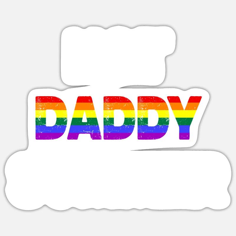 Hot Daddy Summer - Sticker taille S (10 x 10 cm) - blanc mat