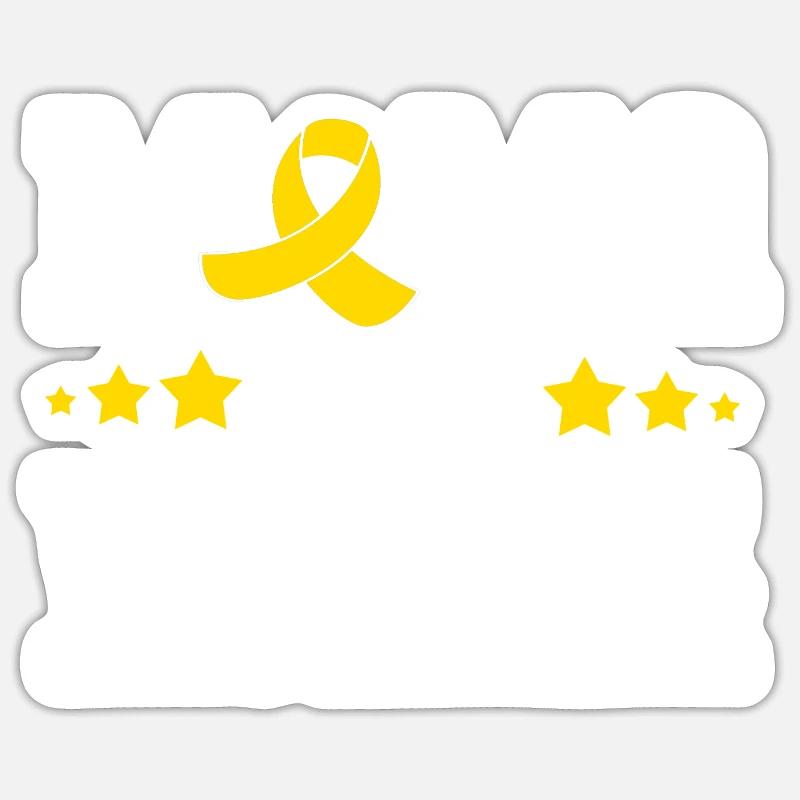 Krebs Kind - Sticker Größe S (10 x 10 cm) - Mattweiß
