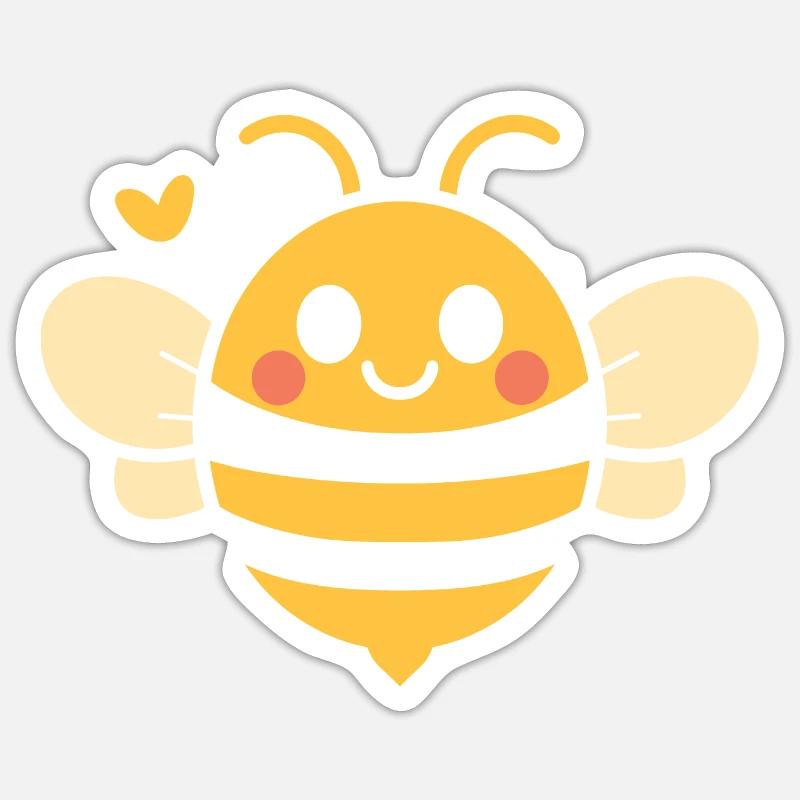 Bee Sticker size S (10 x 10 cm)