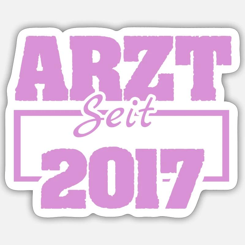 2017 - Sticker taille S (10 x 10 cm) - blanc mat