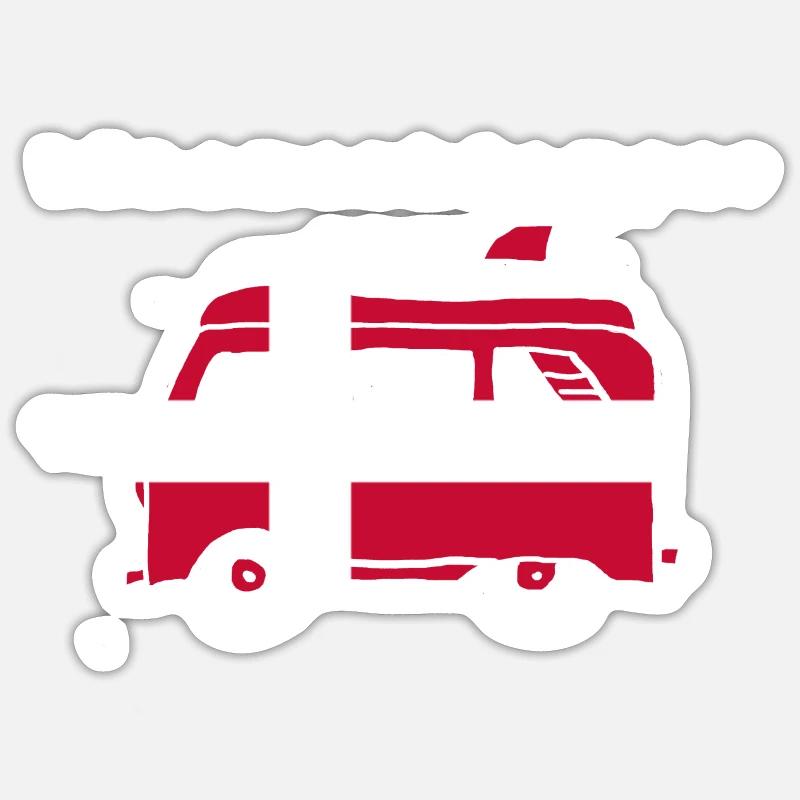 DanemarkCamper Sticker taille S (10 x 10 cm)