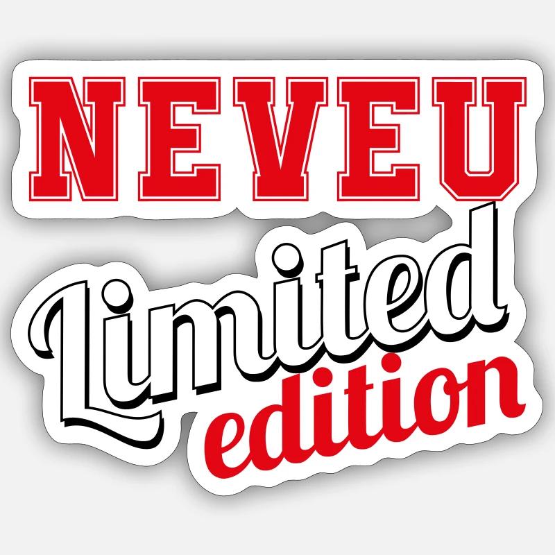 NEVEU LIMITED EDITION - Sticker taille S (10 x 10 cm) - blanc mat