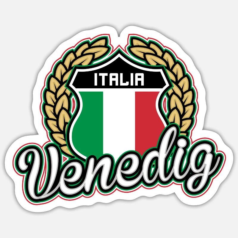 Venise - Sticker taille S (10 x 10 cm) - blanc mat