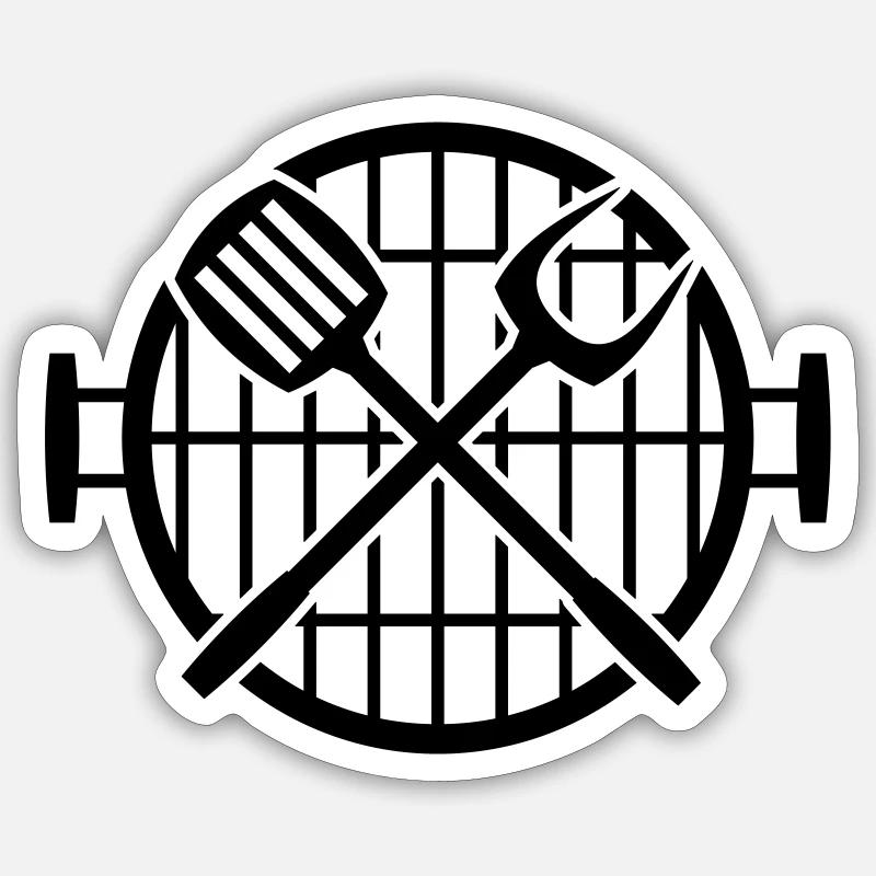 grill Sticker size S (10 x 10 cm)