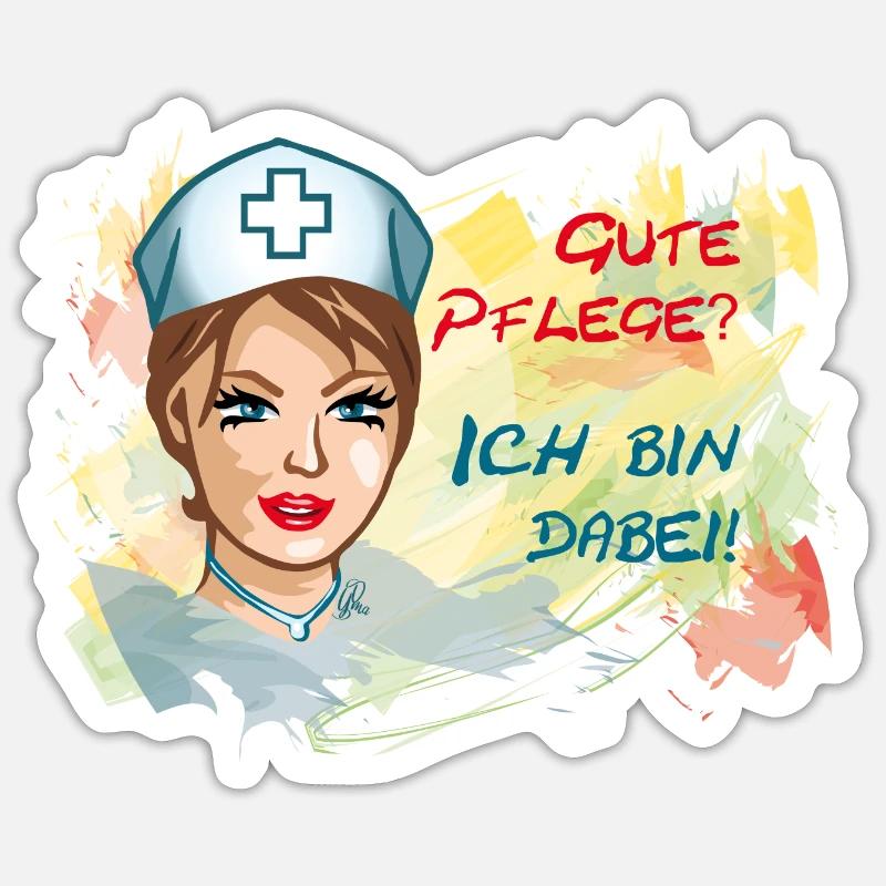 Mauspad GutePflege quer Sticker Größe S (10 x 10 cm)