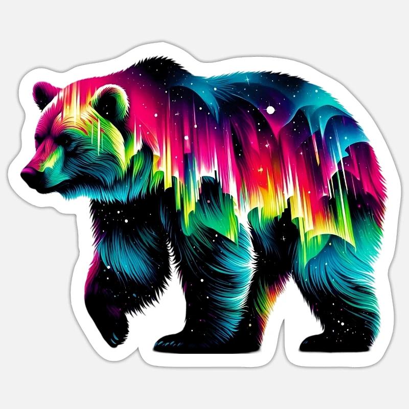 Bear - Sticker size S (10 x 10 cm) - white matte