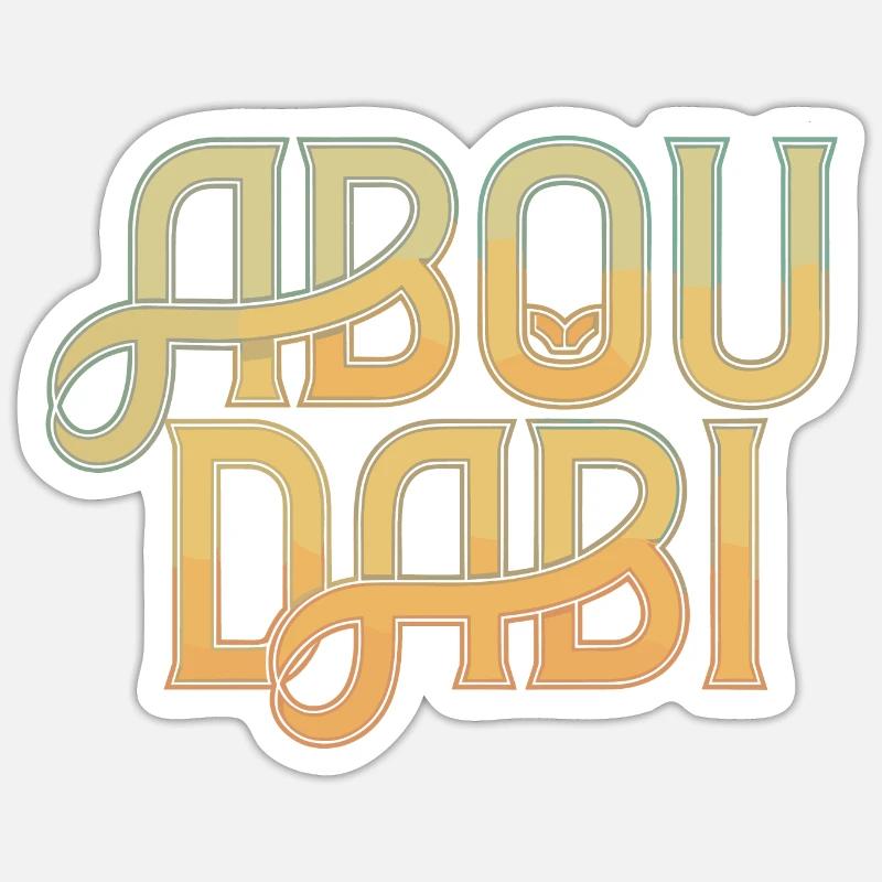 Abou Dabi Sticker taille S (10 x 10 cm)