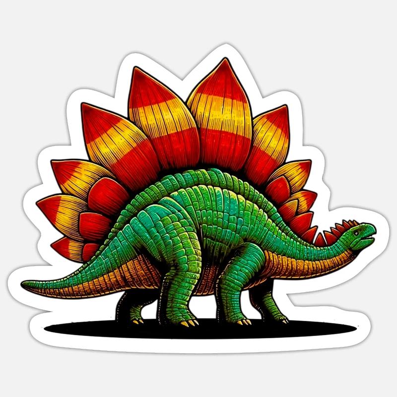 Dinosaur - Sticker size S (10 x 10 cm) - white matte