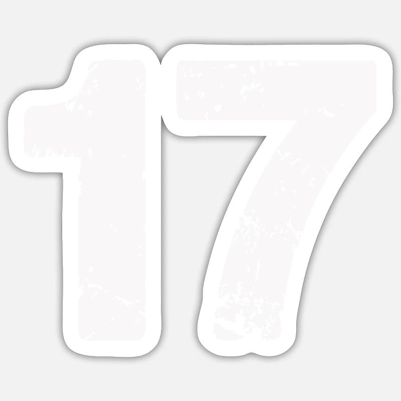 17 - Sticker taille S (10 x 10 cm) - blanc mat