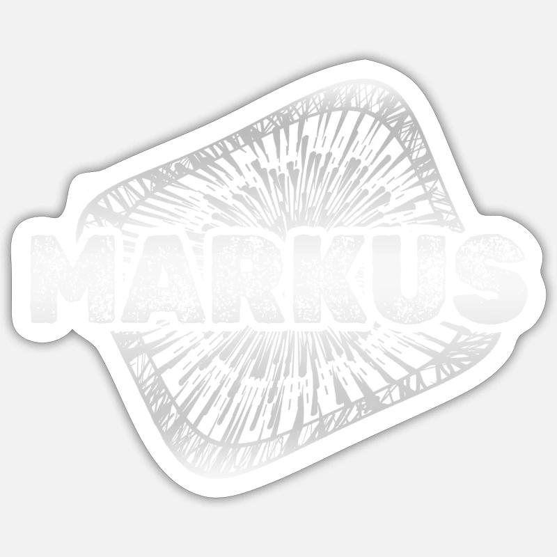 Cadeau pour Markus - Sticker taille S (10 x 10 cm) - blanc mat