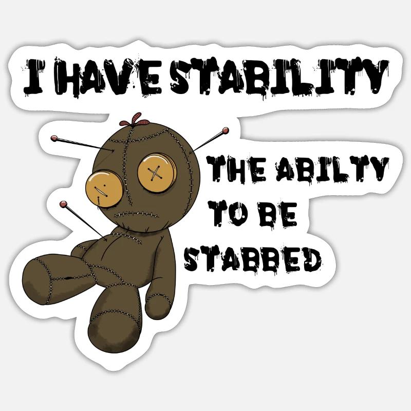 I have stability Sticker size S (10 x 10 cm)