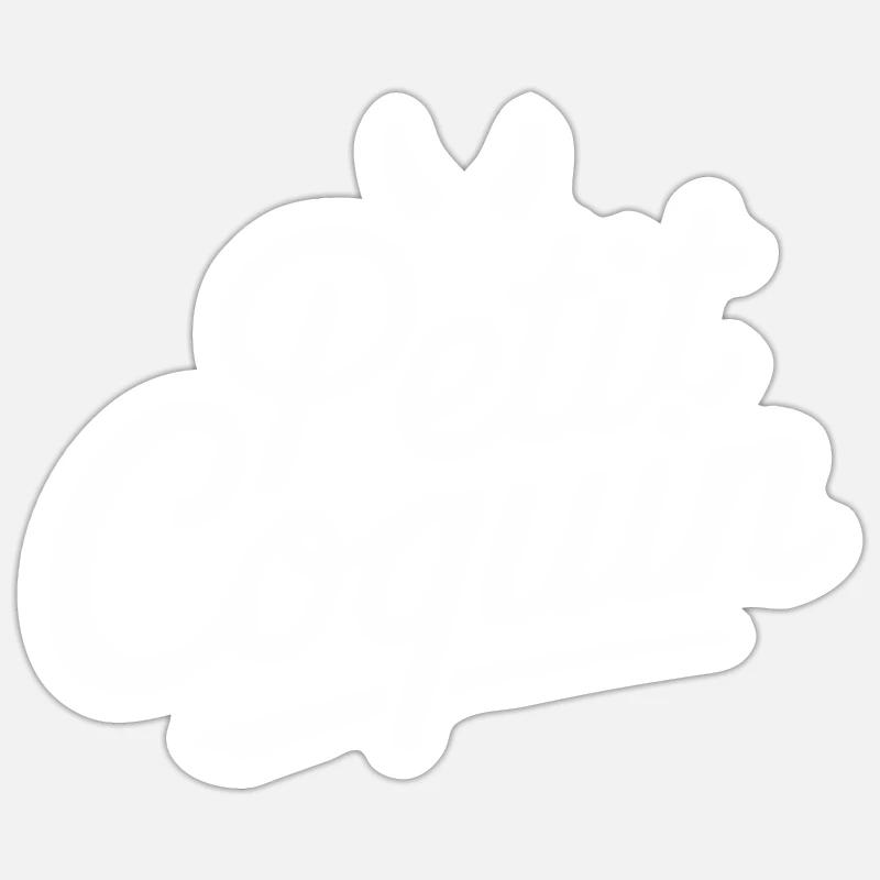 Petit coquin - Sticker taille S (10 x 10 cm) - blanc mat