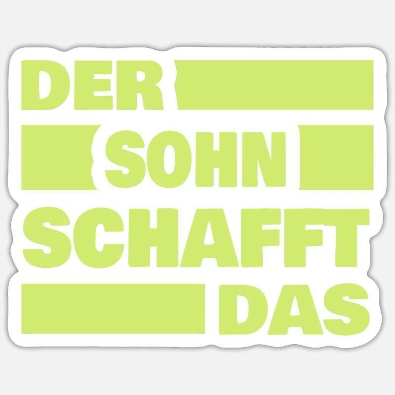 Fils - Sticker taille S (10 x 10 cm) - blanc mat