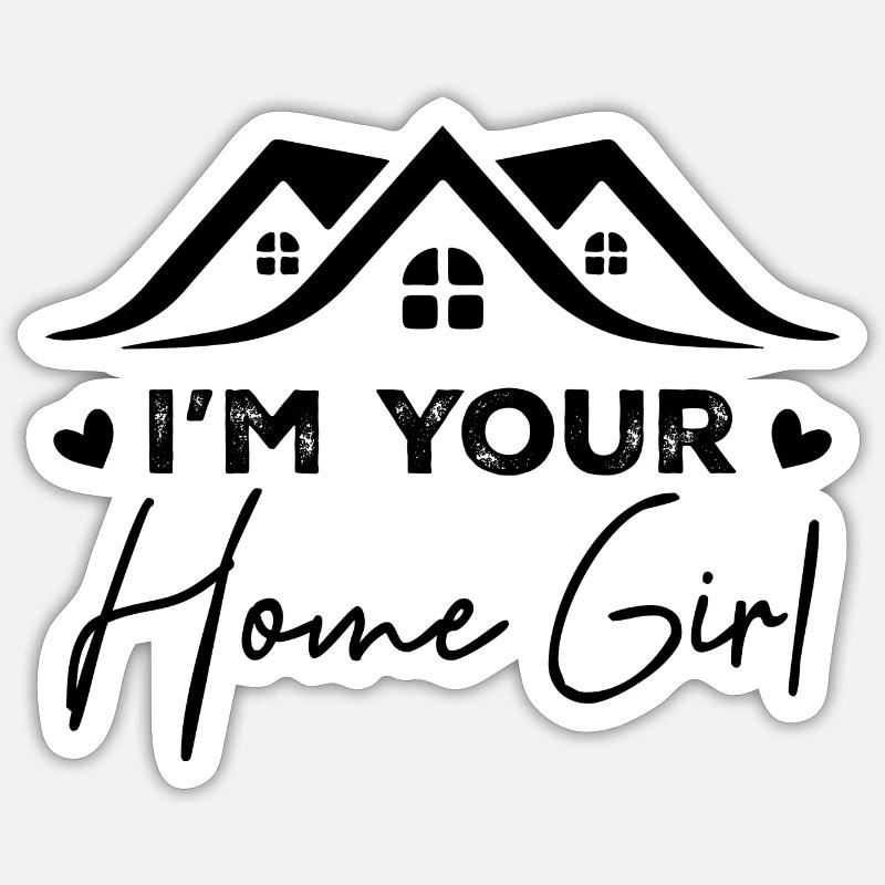 Ich bin dein Hausmädchen Sticker Größe S (10 x 10 cm)