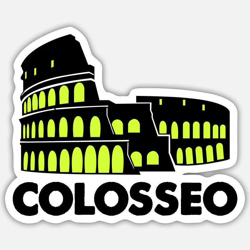 Colisée Colisée Colisée - Sticker taille S (10 x 10 cm) - blanc mat