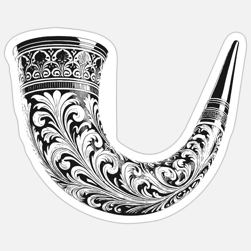 Bugle Sticker size S (10 x 10 cm)