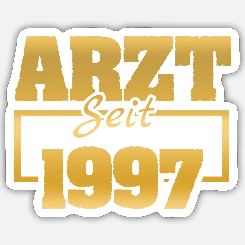 Occupation 1997 - Sticker taille S (10 x 10 cm) - blanc mat