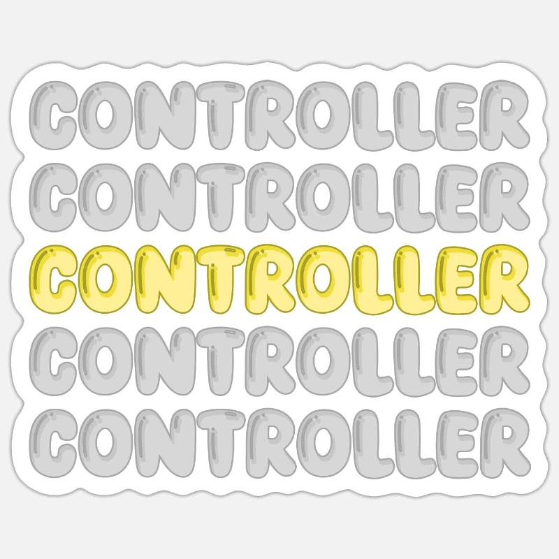 Work Controller - Sticker size S (10 x 10 cm) - white matte