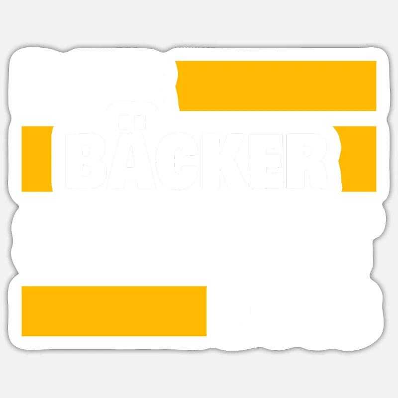 Baker as work Sticker size S (10 x 10 cm)