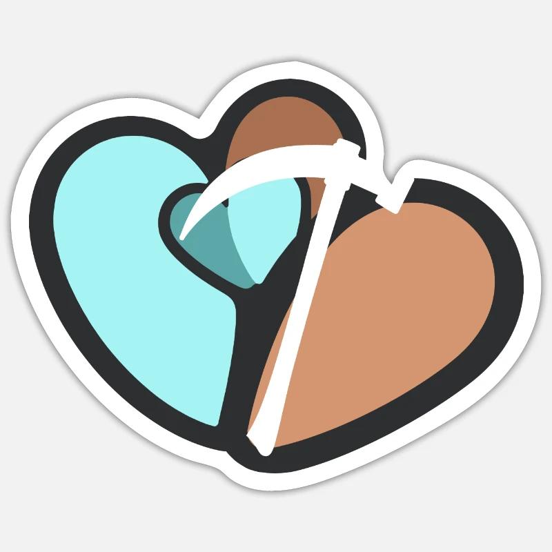 Mining Mine Pickaxe Sticker size S (10 x 10 cm)