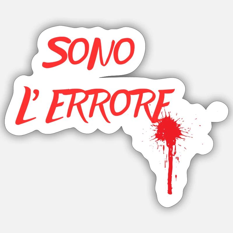 Ich bin der Fehler 😌 Sticker Größe S (10 x 10 cm)