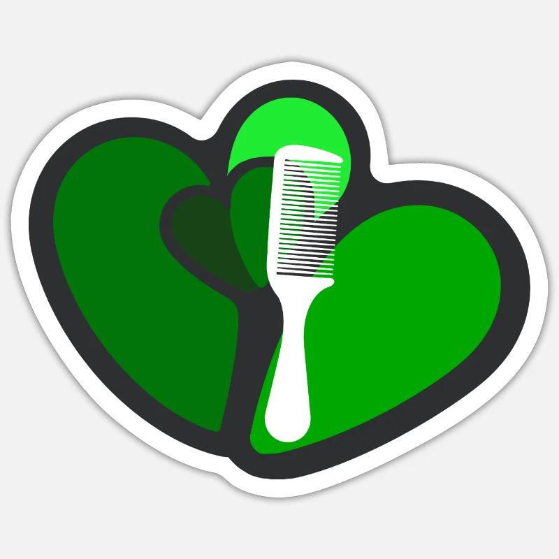 Coiffeur coiffeur coiffure Sticker taille S (10 x 10 cm)