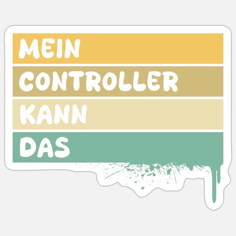 Gift for Controller - Sticker size S (10 x 10 cm) - white matte