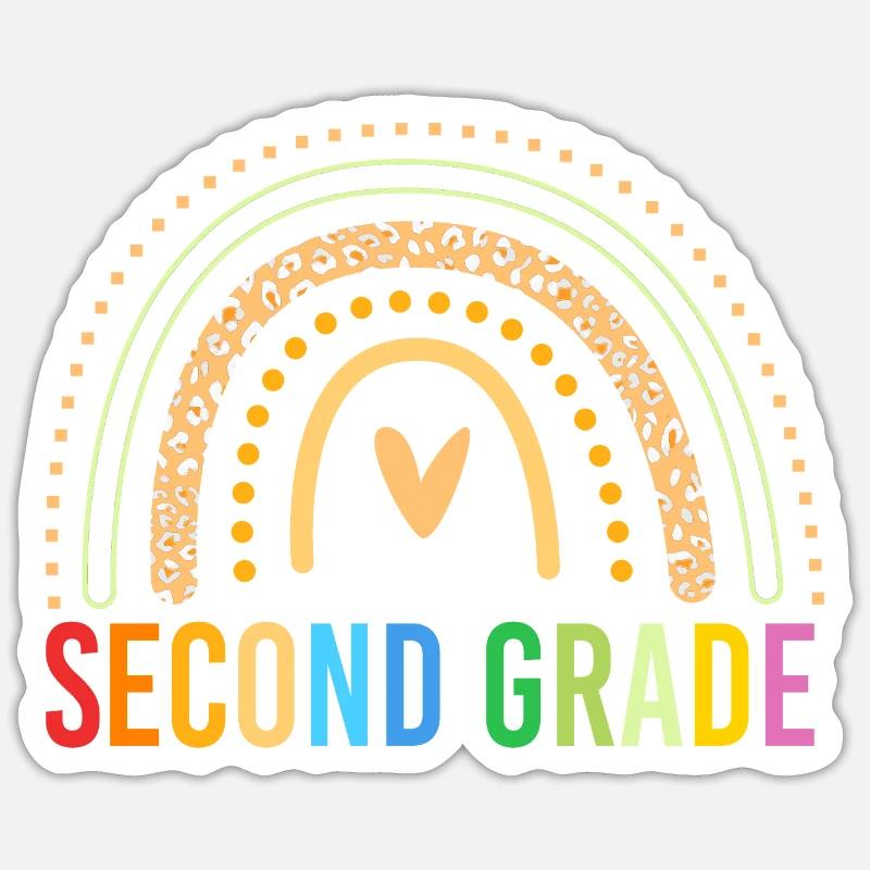 2e année - Sticker taille S (10 x 10 cm) - blanc mat