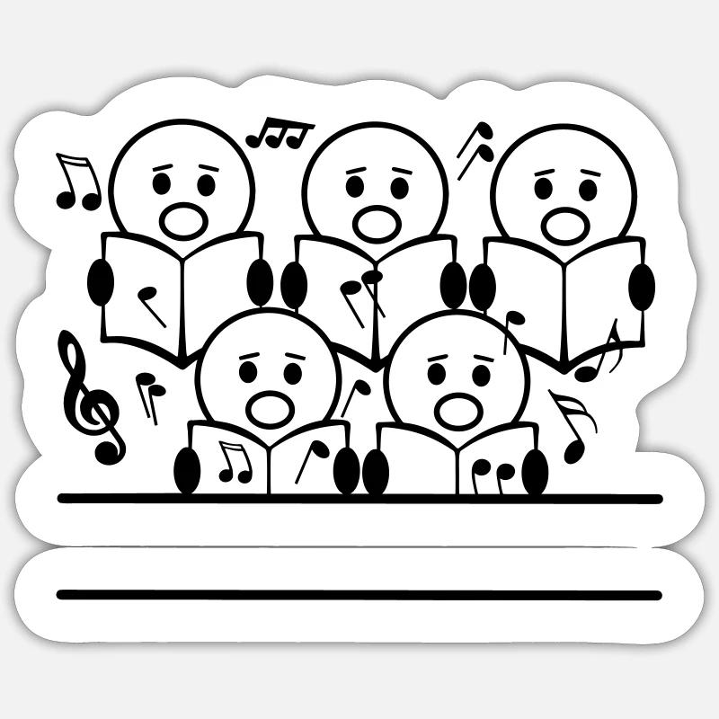 Bannière de chœur Sticker taille S (10 x 10 cm)