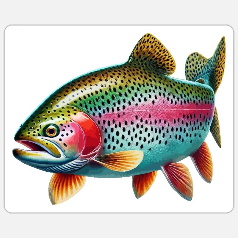 Rainbow trout Sticker size S (10 x 10 cm)