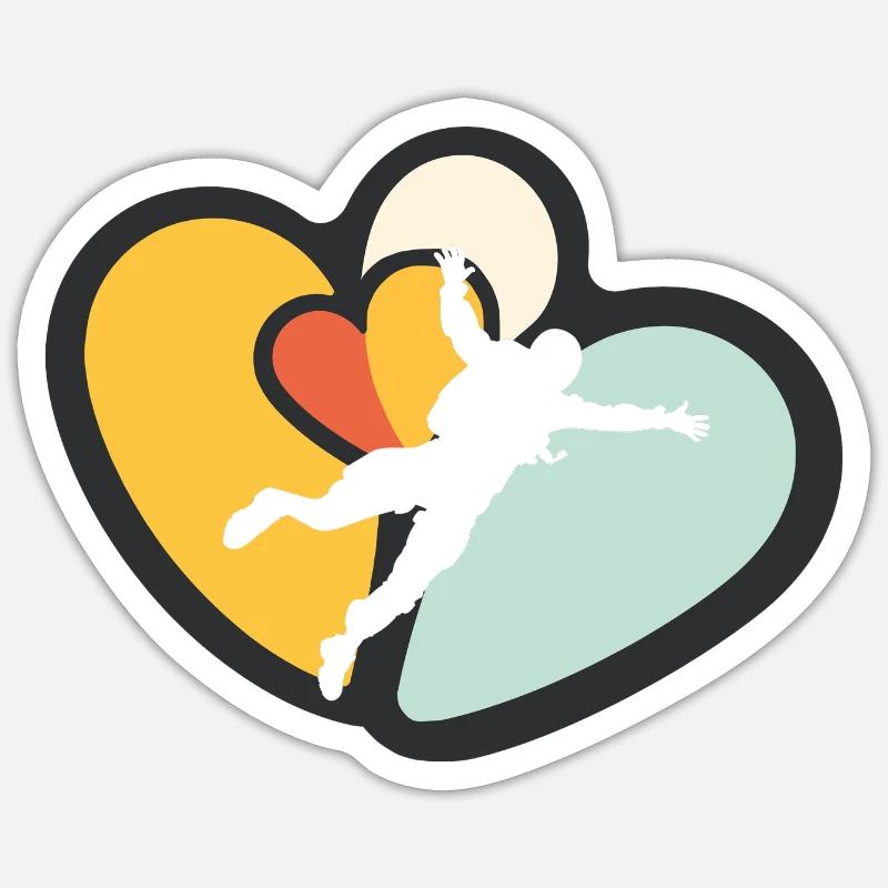 Parachuting Luft Sticker Größe S (10 x 10 cm)