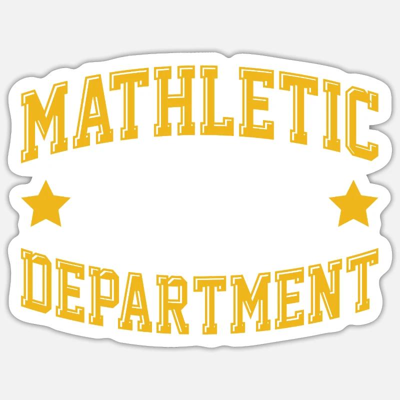 Mathletic Department - Sticker size S (10 x 10 cm) - white matte