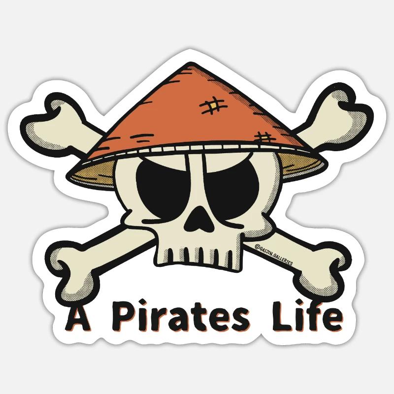 Un logo de Pirates Life Sticker taille S (10 x 10 cm)