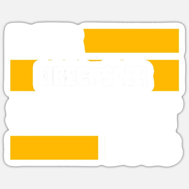 Drechsler als Arbeit - Sticker Größe S (10 x 10 cm) - Mattweiß