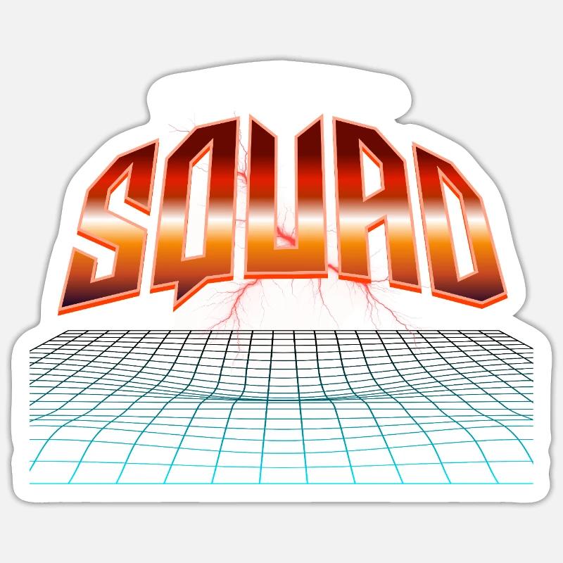 Squad - Sticker size S (10 x 10 cm) - white matte
