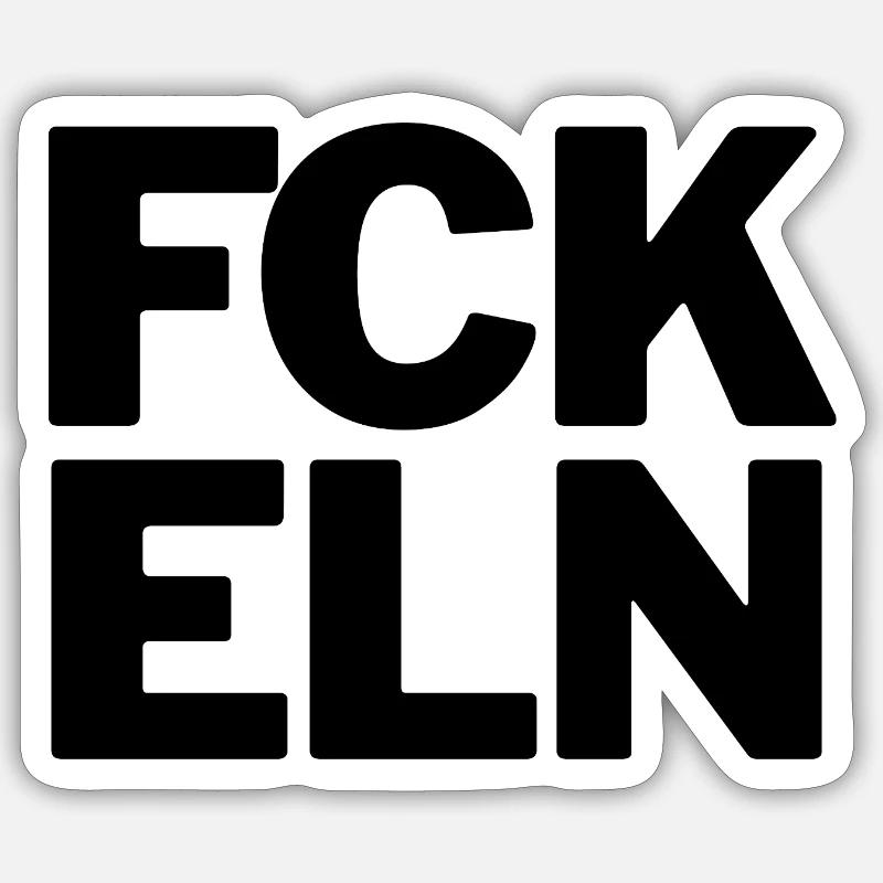 FCK ELN Sticker Größe S (10 x 10 cm)