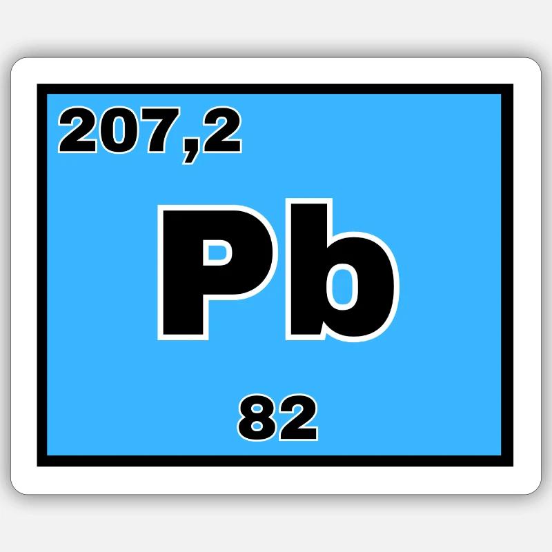 Plumbum - Sticker taille S (10 x 10 cm) - blanc mat