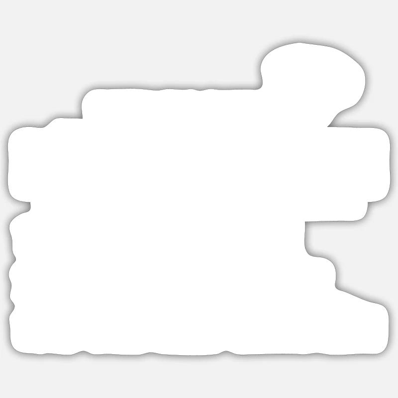 Cuisiner drôle cuisinier chef cadeau - Sticker taille S (10 x 10 cm) - blanc mat