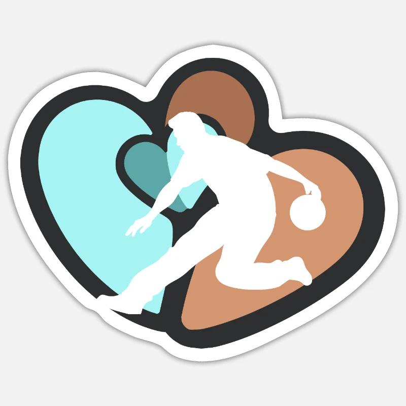 Bowling Strike Pin - Sticker Größe S (10 x 10 cm) - Mattweiß