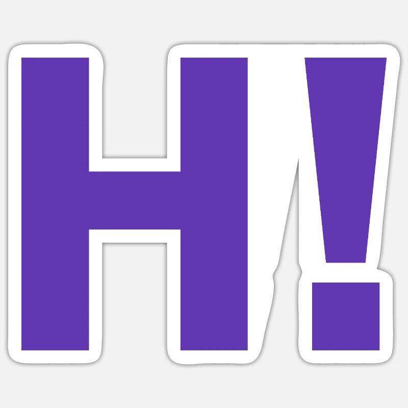 H point d'exclamation Sticker taille S (10 x 10 cm)