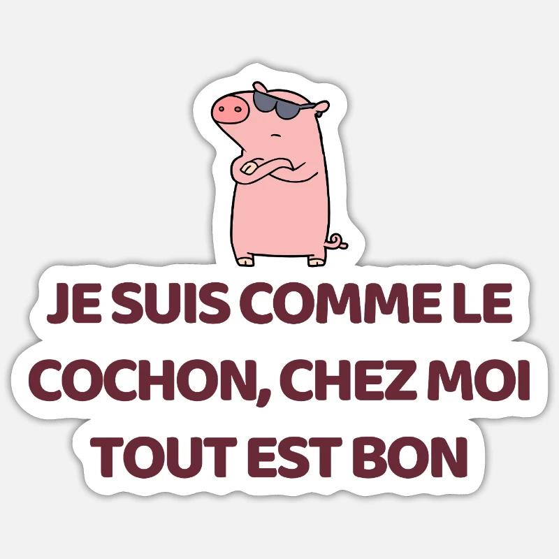pig Sticker size S (10 x 10 cm)
