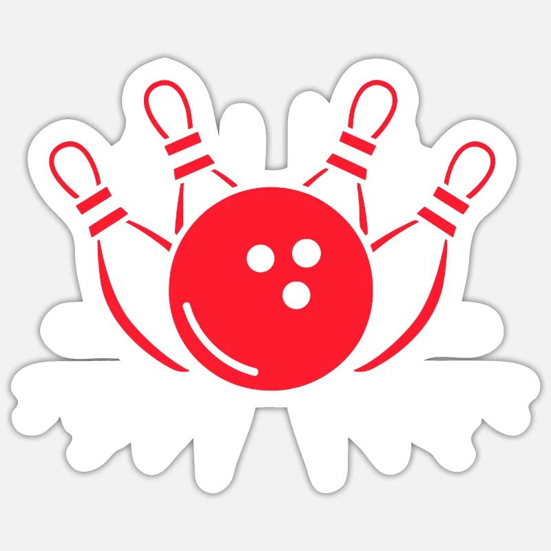 bowling Sticker taille S (10 x 10 cm)