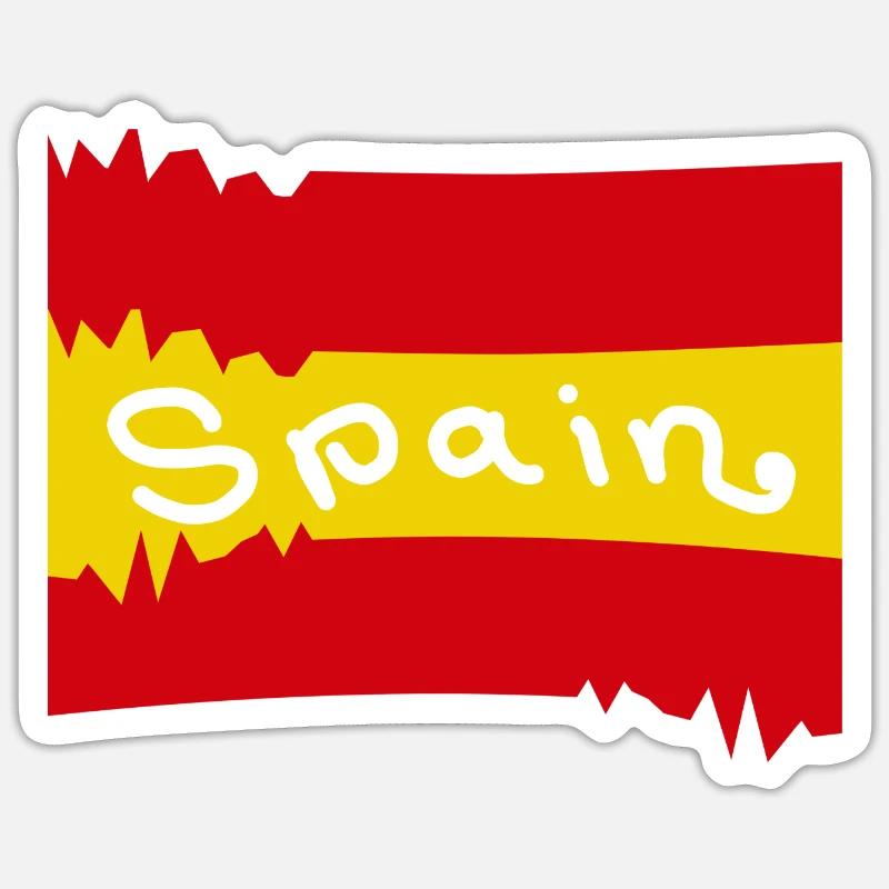 Spain - Sticker size S (10 x 10 cm) - white matte