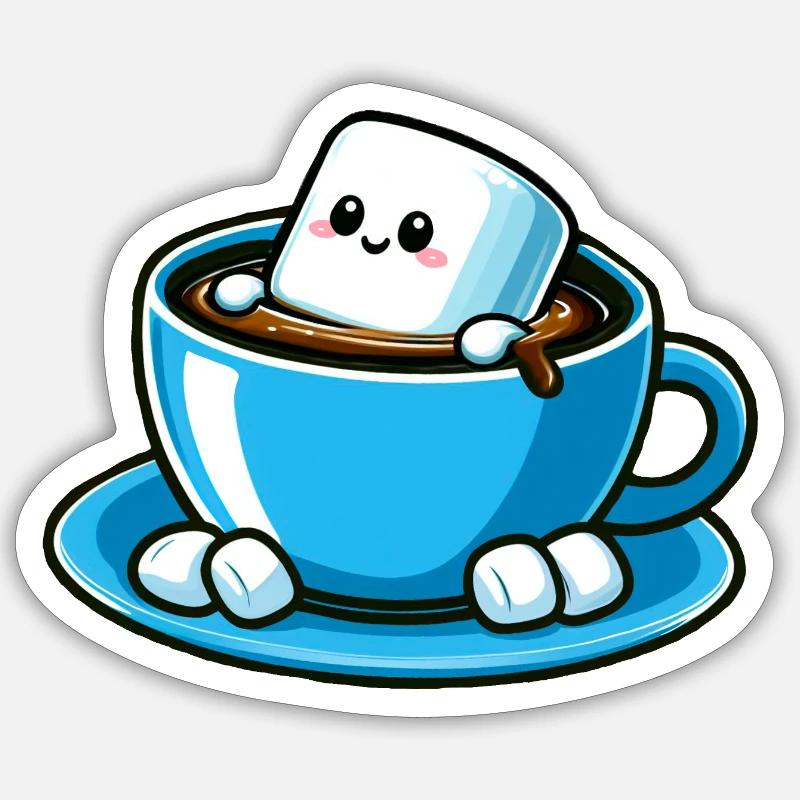 marshmallow Sticker Größe S (10 x 10 cm)
