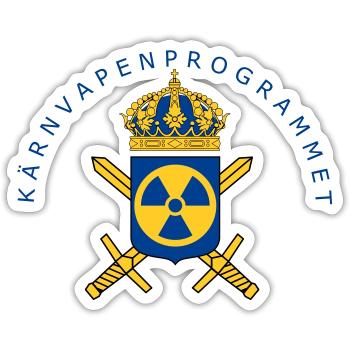 Le programme suédois d’armement nucléaire - Sticker taille S (10 x 10 cm) - blanc mat - Devant