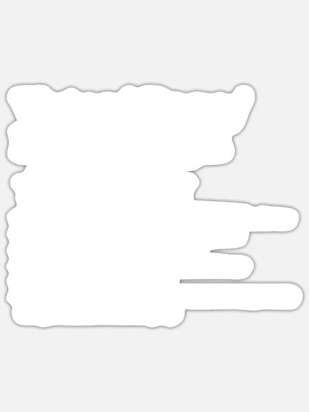 Vater 5 Sterne Bewertung - Sticker Größe S (10 x 10 cm) - Mattweiß