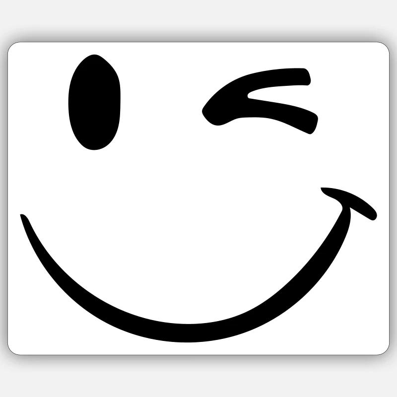 lächeln Sticker Größe S (10 x 10 cm)