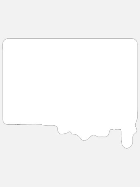  - Sticker size S (10 x 10 cm) - white matte
